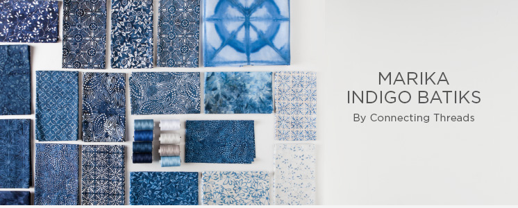 Marika Indigo Batiks Fabric Collection Marika Indigo Batiks Fabric Collection