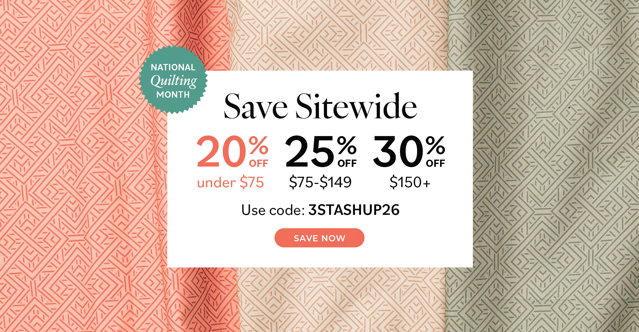 up to 30% off sitewide