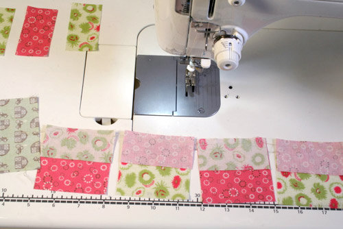 sewing quilt blocks together