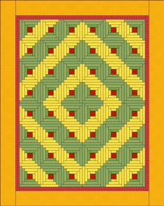 Log Cabin Quilt Patterns Layouts Connecting Threads