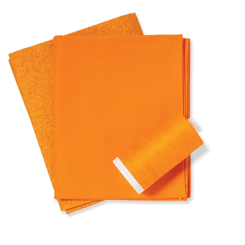 Orange Color Fabric & Thread