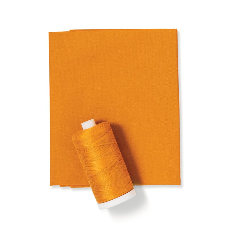 Ochre Golden Orange Color Fabric & Thread
