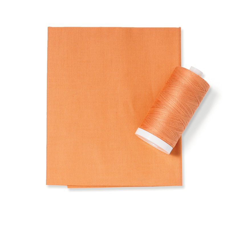 Chai Orange Color Fabric & Thread
