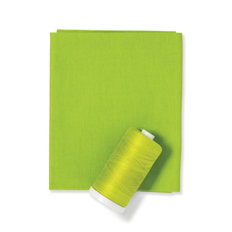 Parrot Green Color Fabric & Thread