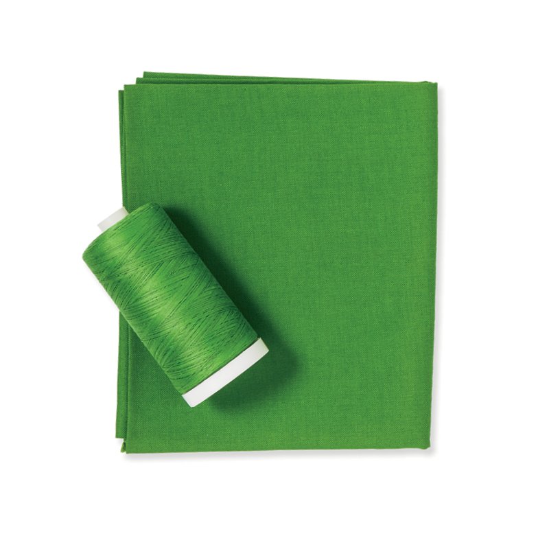 Grass Green Color Fabric & Thread