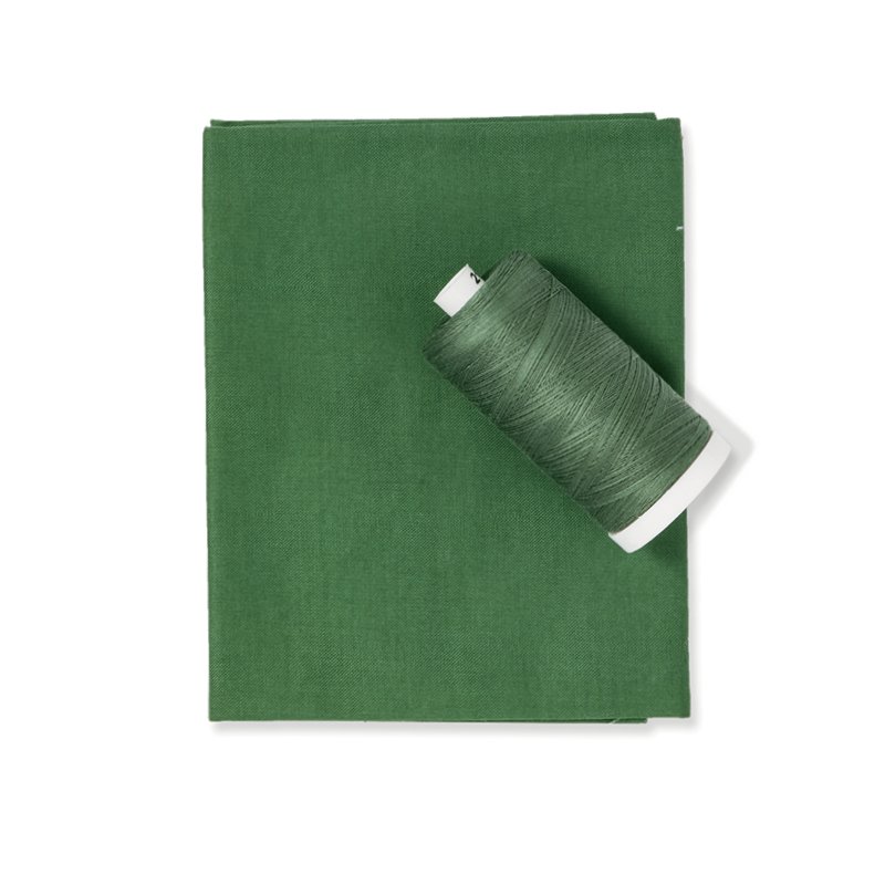 Fern Green Color Fabric & Thread