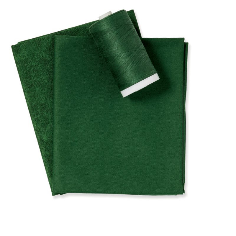 Forest Green Color Fabric & Thread