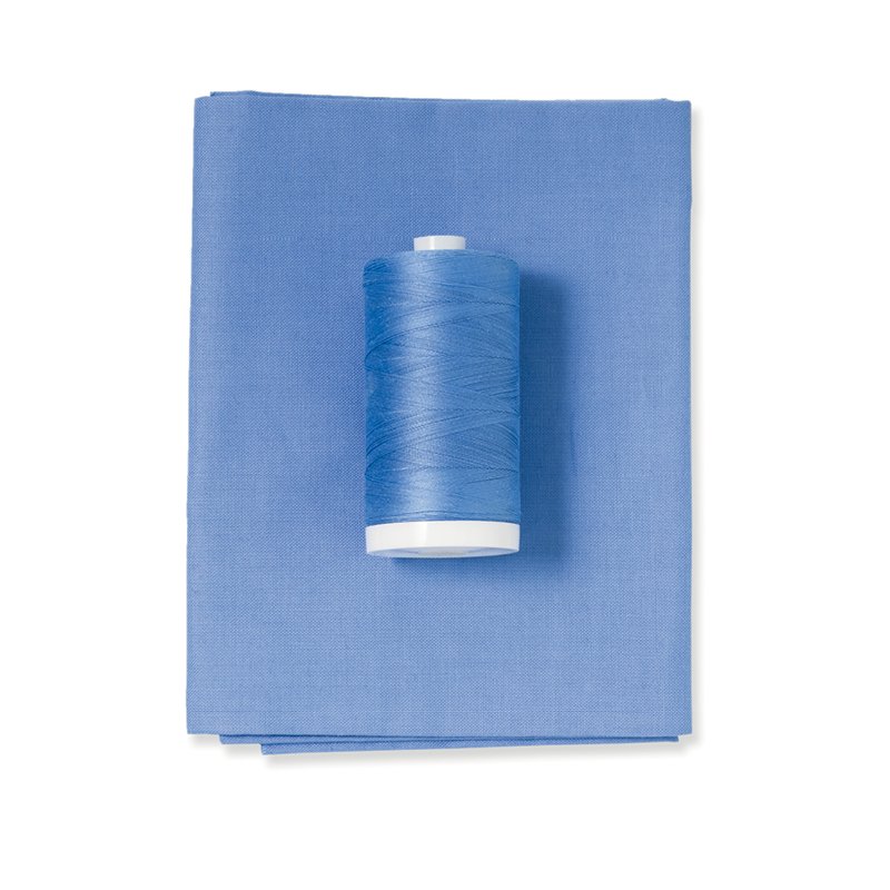 Bluebell Blue Color Fabric & Thread