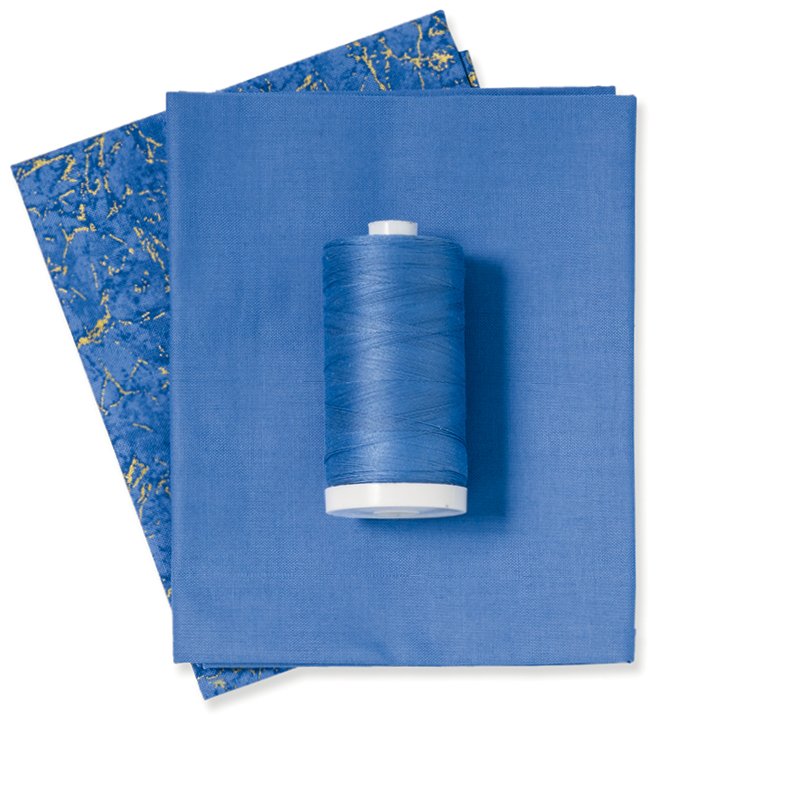 French Blue Color Fabric & Thread