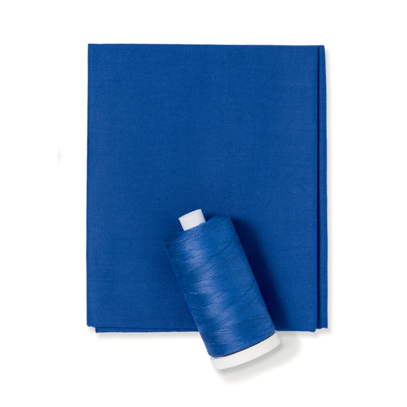 Sapphire Blue Color Fabric & Thread