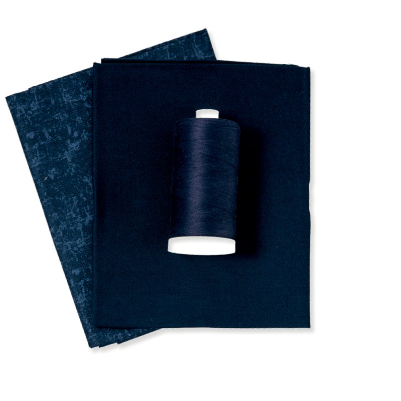 Navy Blue Color Fabric & Thread