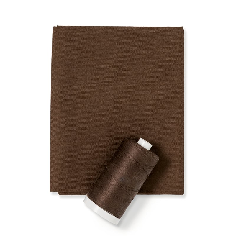 Espresso Brown Color Fabric & Thread