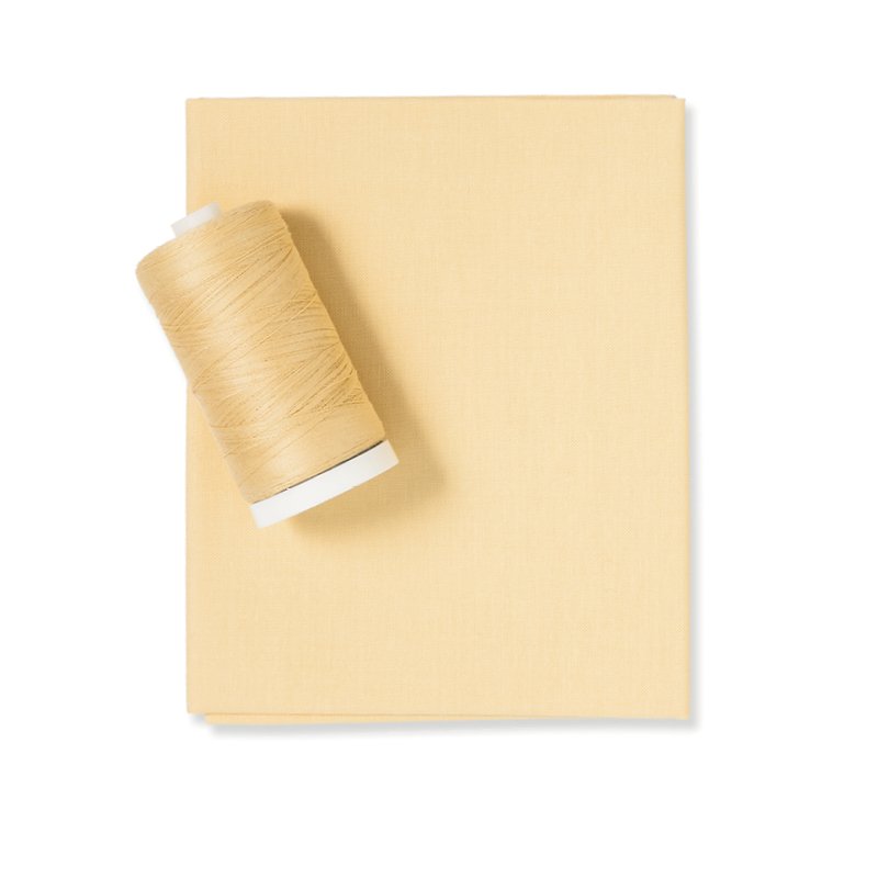 Cornsilk Yellow Color Fabric & Thread