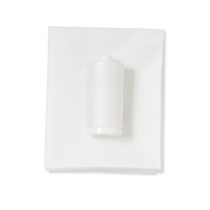 White Color Fabric & Thread
