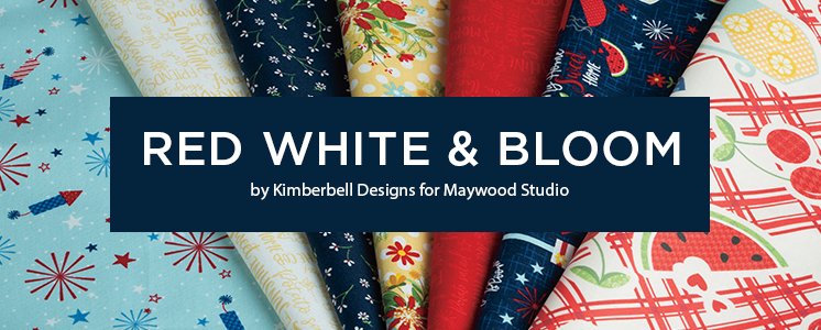Red White and Bloom by Kimberbell Designs for Maywood Studio