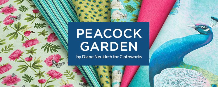 Peacock Garden by Diane Neukirch for Clothworks