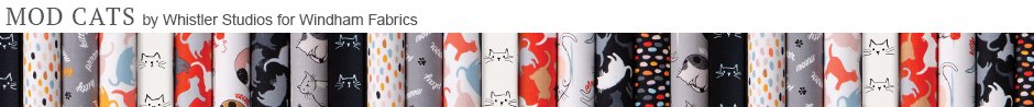 Mod Cats by Whistler Studios for Windham Fabrics