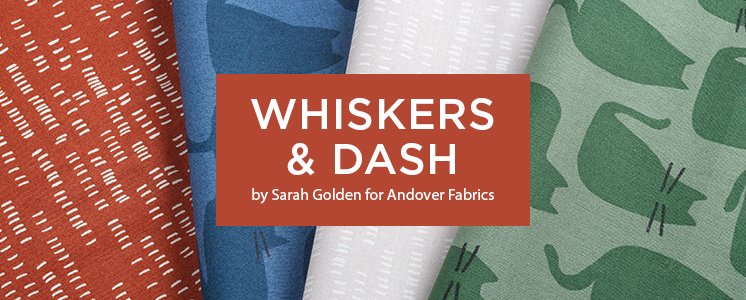 Whiskers & Dash by Sarah Golden for Andover Fabrics