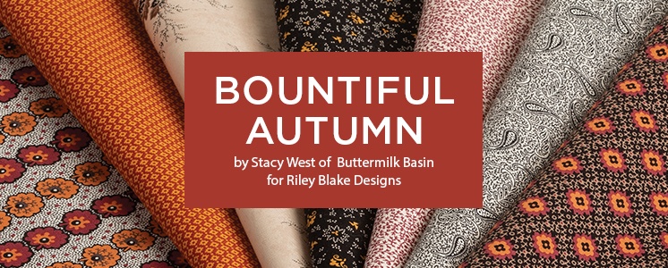 Bountiful Autumn P10861R-PANEL autumn 42\u201dx54\u201d digital panel  by Stacy West for Riley Blake