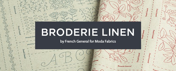 Broderie Linen by French General for Moda Fabrics