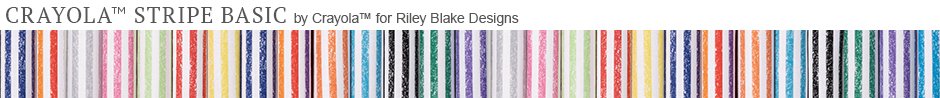 Crayola Stripe Basic by Crayola for Riley Blake Designs