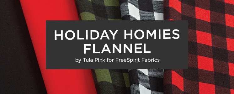 Holiday Homies Flannel by Tula Pink for FreeSpirit Fabrics