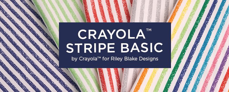 Crayola Stripe Basic by Crayola for Riley Blake Designs