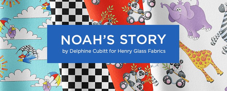 Noah's Story by Delphine Cubitt for Henry Glass Fabrics