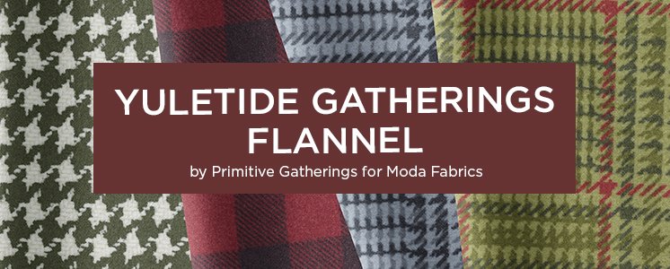 Yuletide Gatherings Flannel by Primitive Gatherings for Moda Fabrics