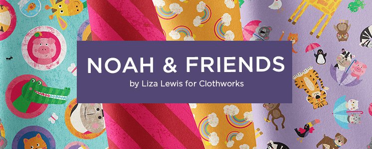 Noah and Friends by Liza Lewis for Clothworks