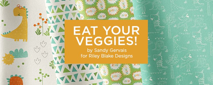 Eat Your Veggies by Sandy Gervais for Riley Blake Designs