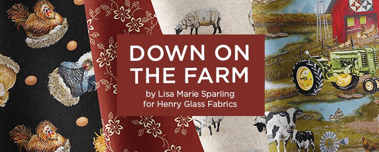 Down on the Farm by Lisa Marie Sparling for Henry Glass Fabrics
