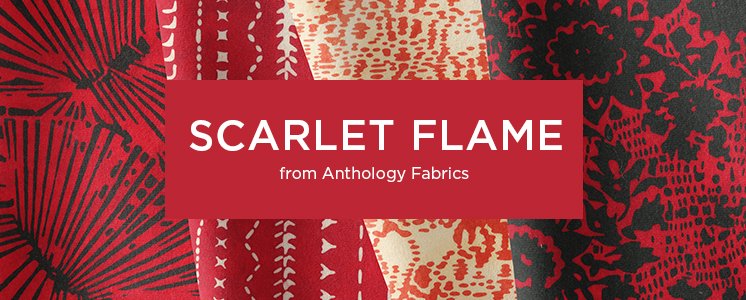 Scarlet Flame from Anthology Fabrics
