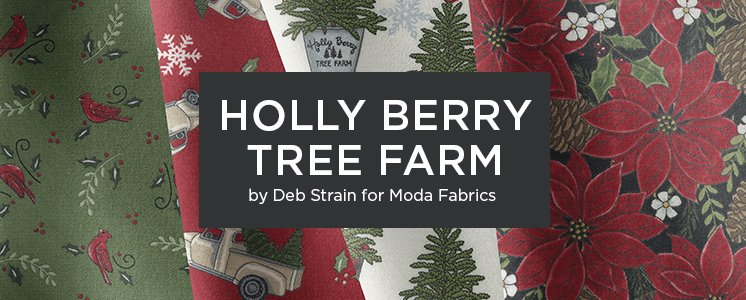 Holly Berry Tree Farm by Deb Strain for Moda Fabrics