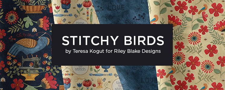 Stitchy Birds by Teresa Kogut for Riley Blake Designs