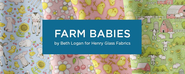 Farm Babies by Beth Logan for Henry Glass Fabrics