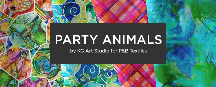 Party Animals by KG Studio for P&B Textiles