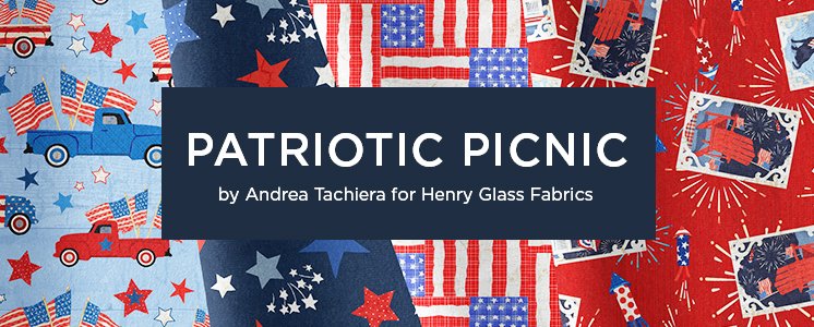 Patriotic Picnic by Andrea Tachiera for Henry Glass Fabrics
