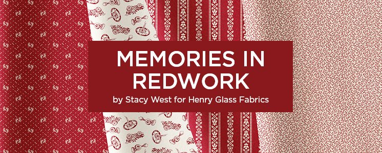 Memories in Redwork by Stacy West for Henry Glass Fabrics