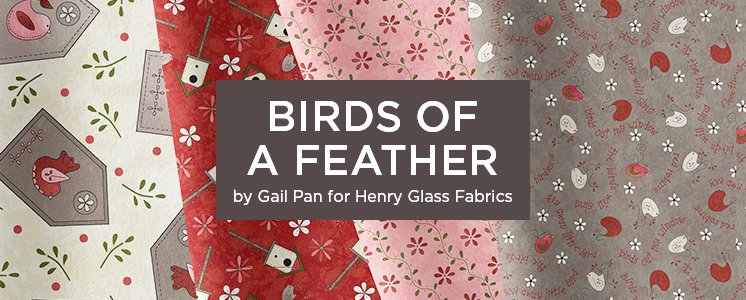 Birds of a Feather by Gail Pan for Henry Glass Fabrics