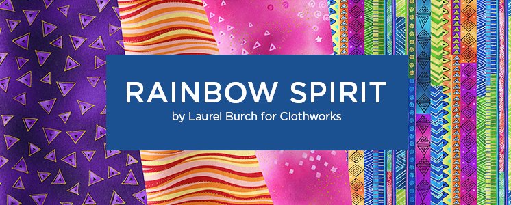 Rainbow Spirit by Laurel Burch for Clothworks