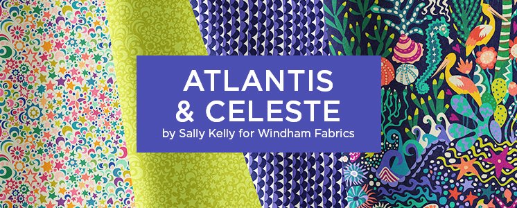 Atlantis & Celeste by Sally Kelly for Windham Fabrics
