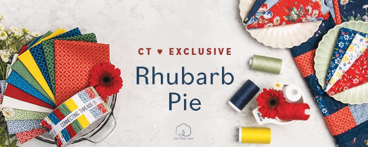 Rhubarb Pie by Connecting Threads