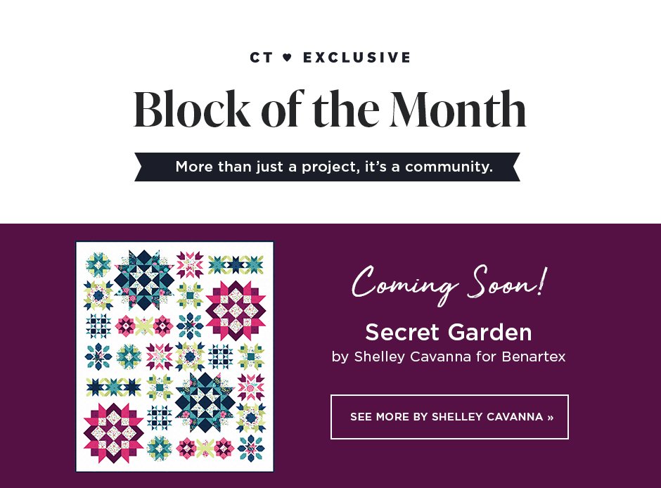 Upcoming Block of the Month