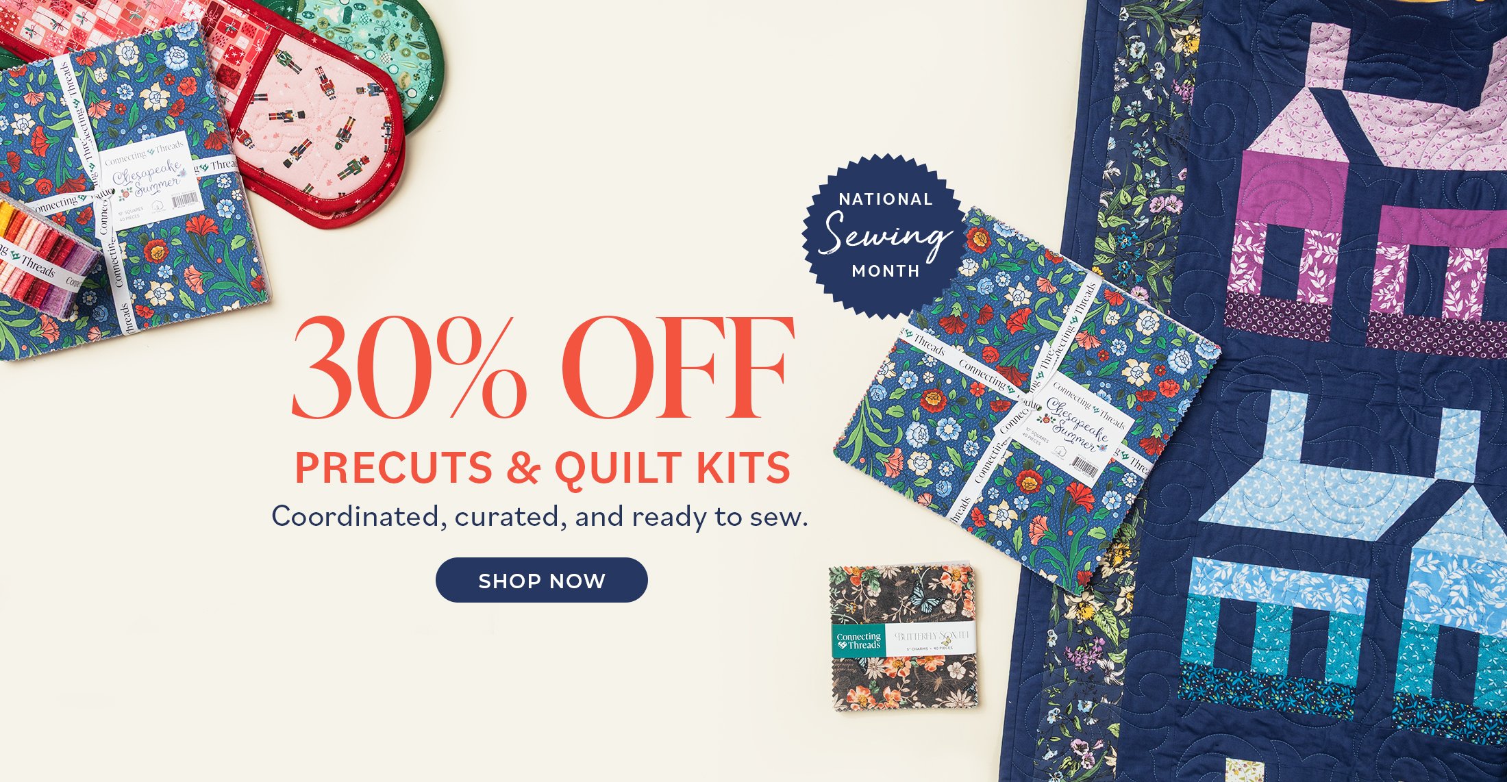 30% Off Precuts & Quilt Kits Sale