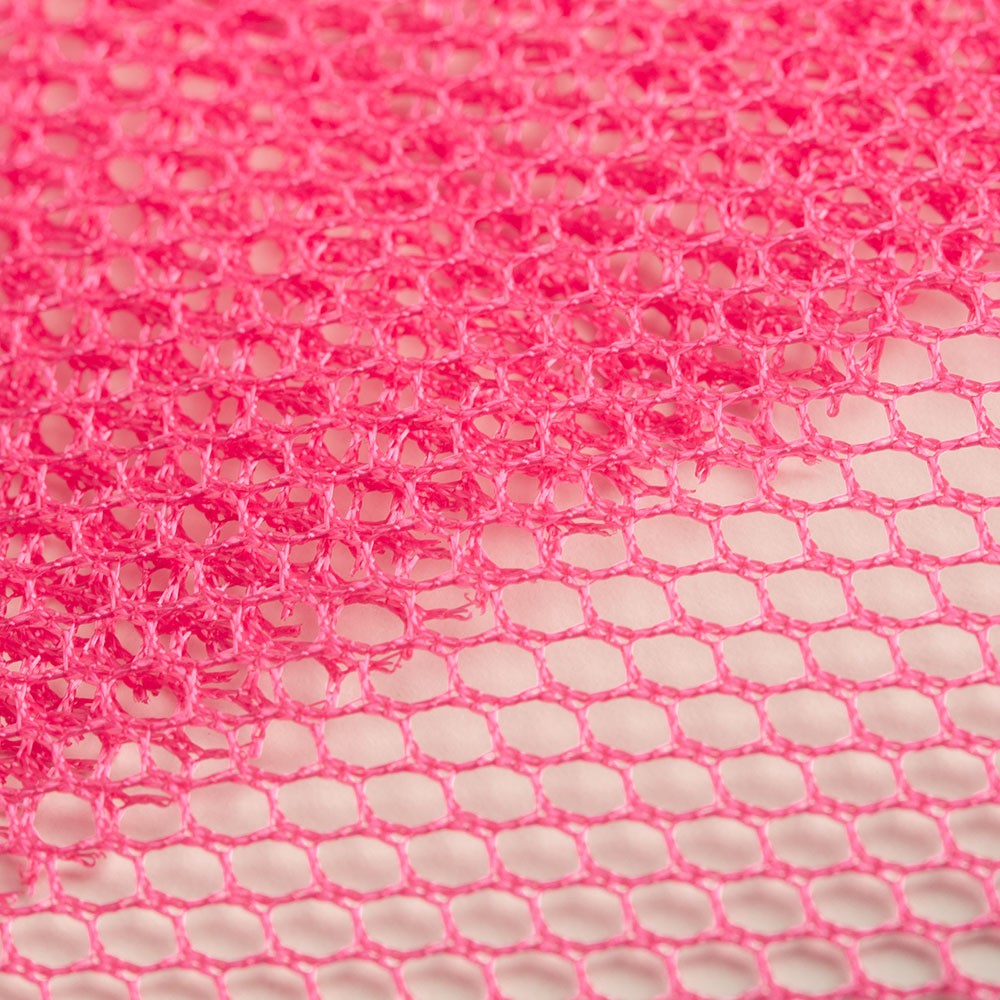 4mm Polyester Hex Mesh - White Fabric - by The Yard