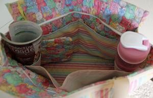 The Quilted Carryall Eight-Pocket Tote Pattern Download