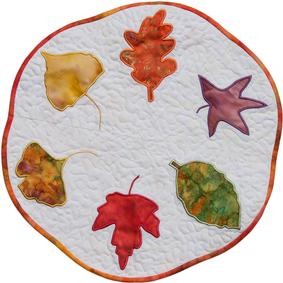 Autumn Table Topper Embroidery Applique Files | ConnectingThreads.com