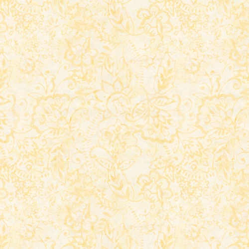 Image of Sylvan Dusk Batiks Candytuft Soft Cornsilk Yellow Quilting Cotton Fabric Yardage