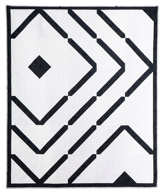 Impressions + Monochrome Magic Square Cotton Fabric Quilt Kit